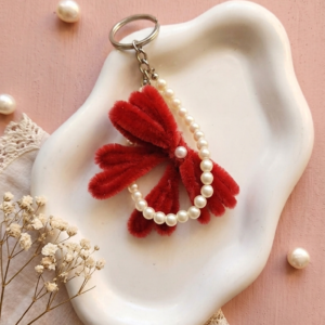 Velvet Bow Keychain πβ¨