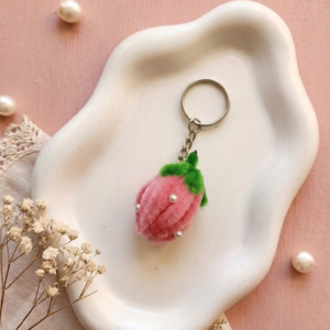 Mini Strawberry Keychain πβ¨